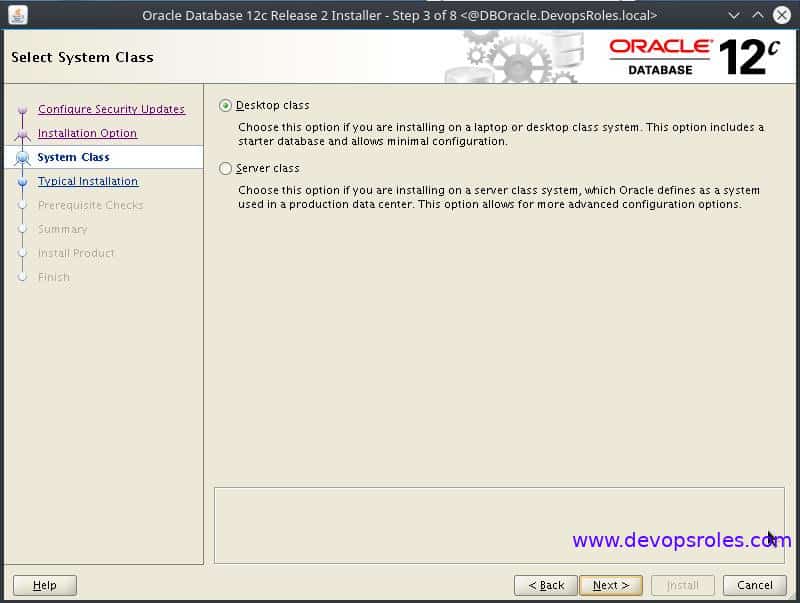 Install Oracle Database 12c on Centos 7 3