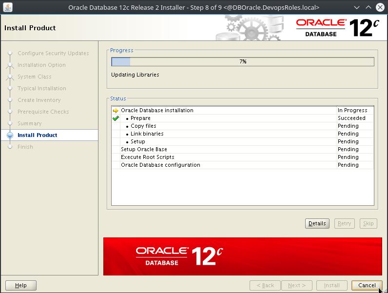 Install Oracle Database 12c on Centos 7 7