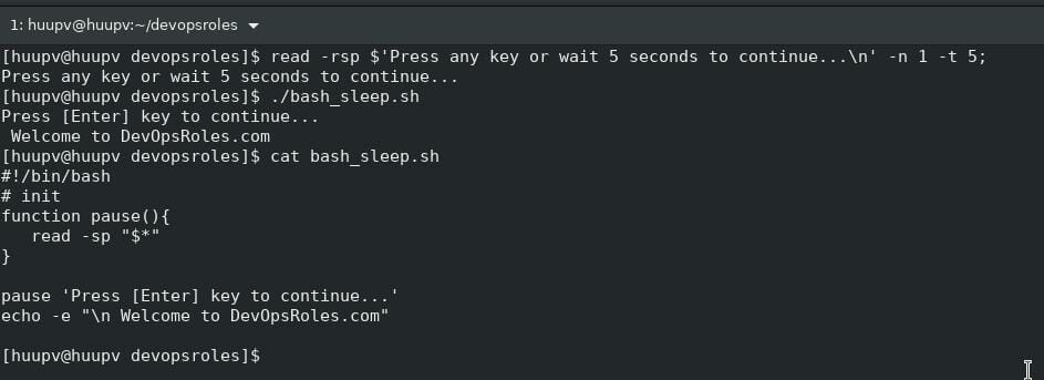 Bash sleep until time