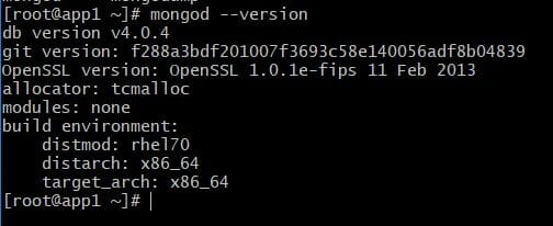 Install MongoDB version