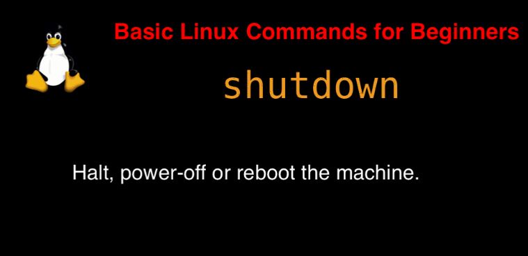 shutdown command in Linux with Examples