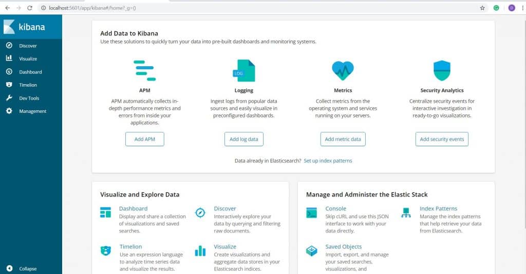 install Elasticsearch and Kibana with Docker