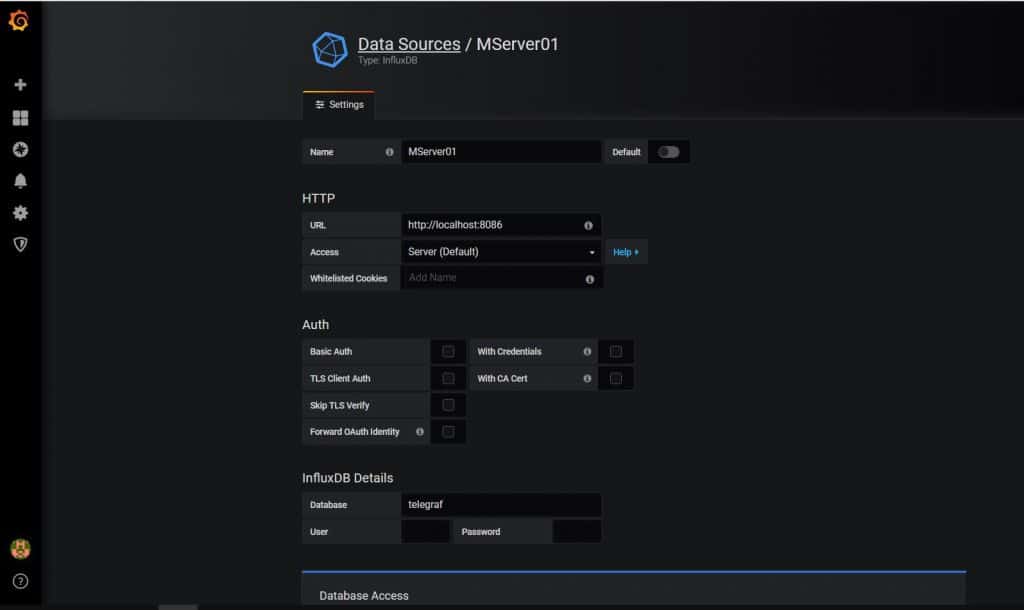 Monitoring with Grafana InfluxDB and Telegraf