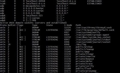 netstat command in linux