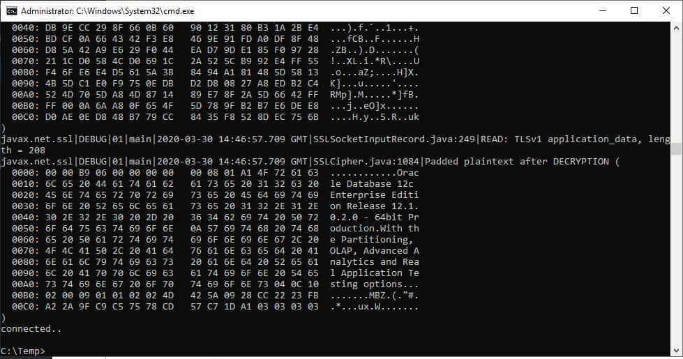 AWS RDS Oracle Database using SQL*PLUS, SQL Developer, JDBC 12