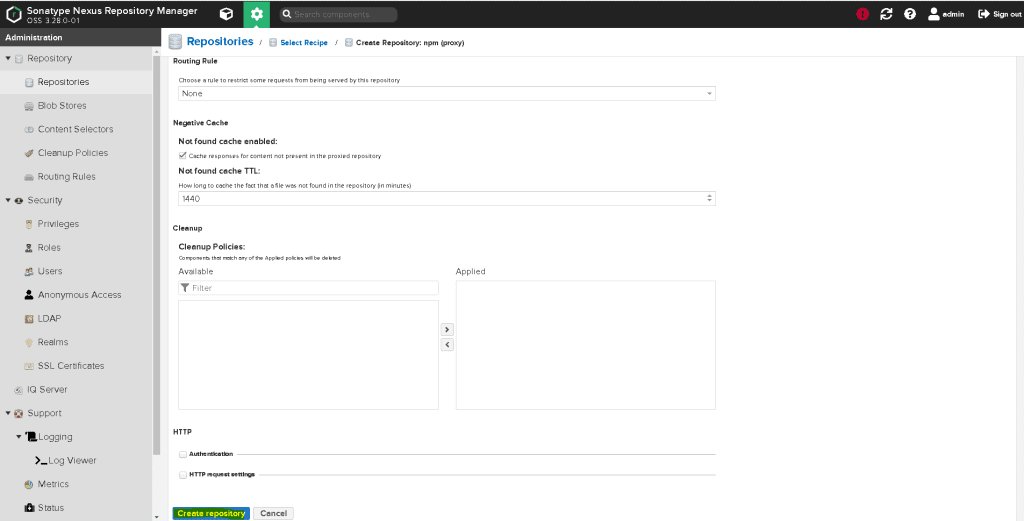 Build a repository use Nexus Repository