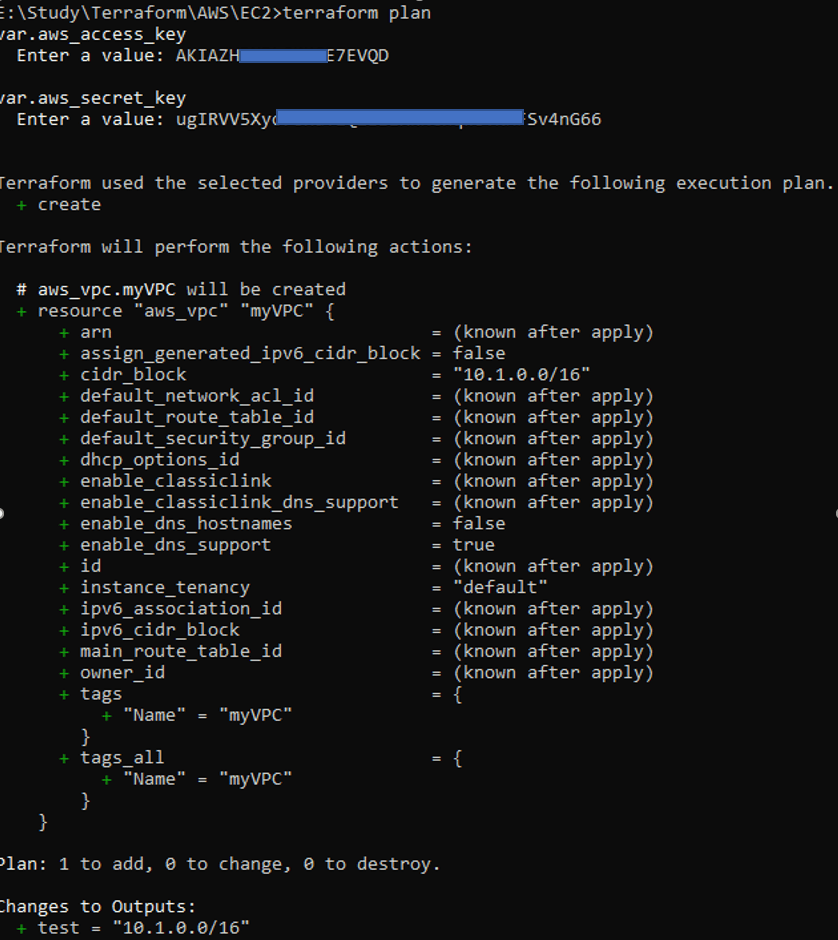 Terraform AWS create VPC example