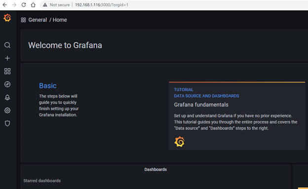 Docker compose run Grafana