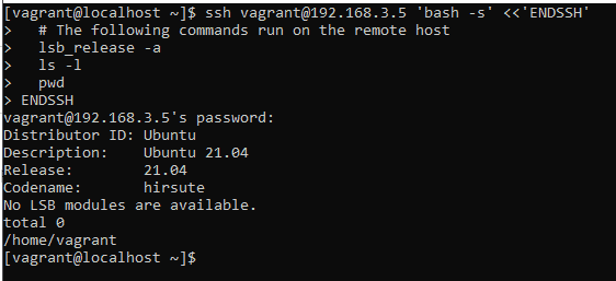 Run a Local Shell Script on a Remote SSH Server