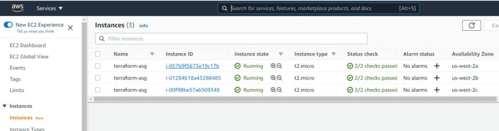 cluster webServer ASG01