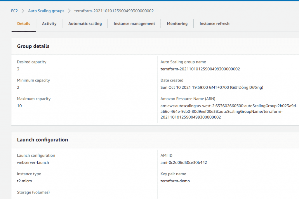 cluster webServer ASG03