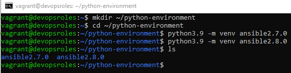 Run Multiple Ansible Versions using Python 3 Virtual Environments
