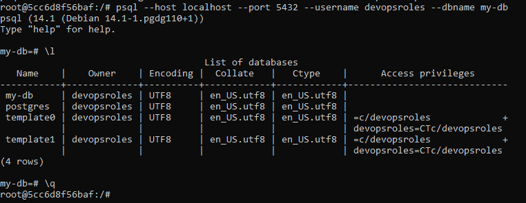 Backup and restore a Postgres database