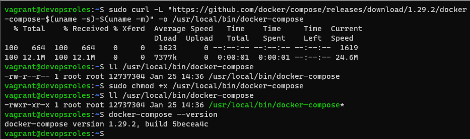 install Docker compose on Ubuntu 21.04 