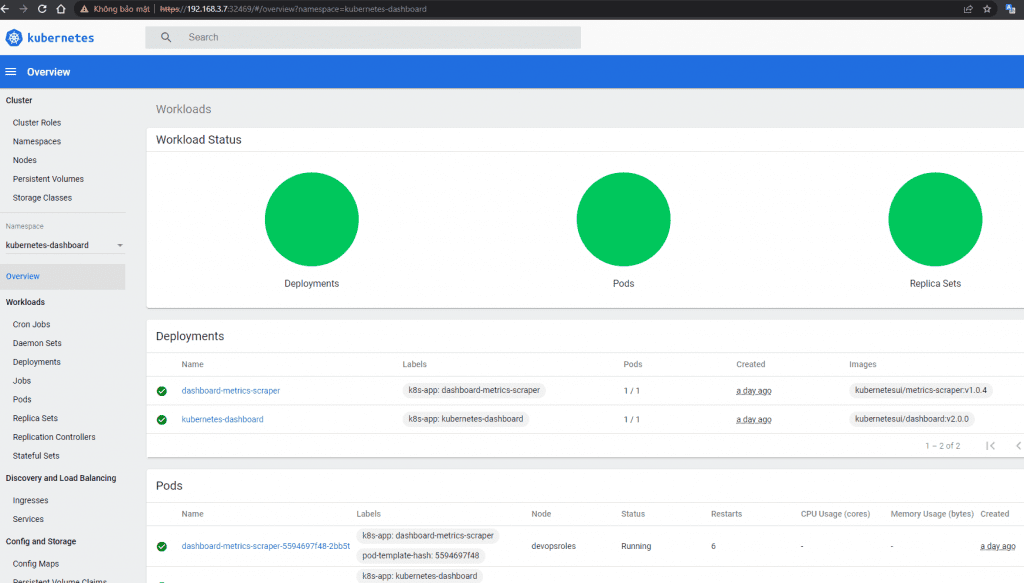 The result, Install Kubernetes Cluster with KubeKey