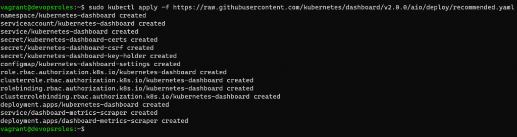 Deploy the Kubernetes Dashboard