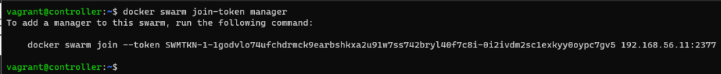 docker swarm join-token manager