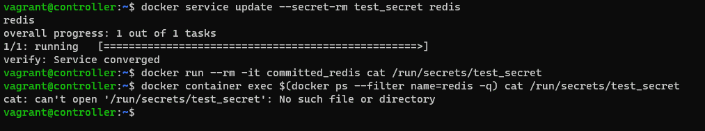 Create docker secret and deploy a service 04