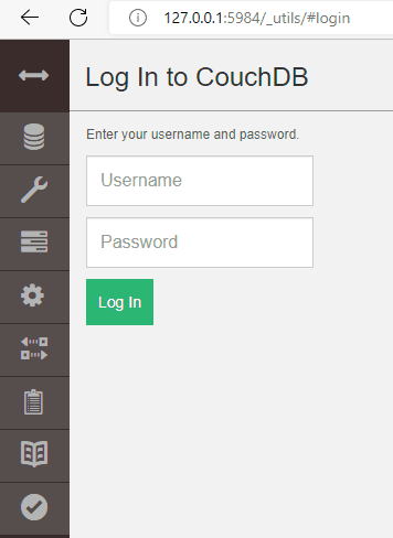 the result install couchdb
