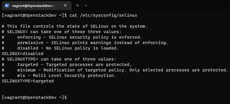 Disable SELinux