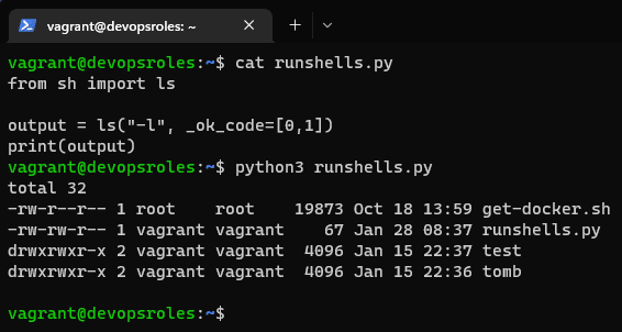How to run shell commands in Python