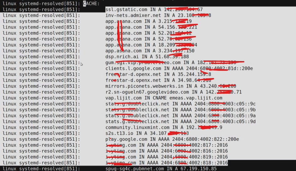 Linux flush DNS cache