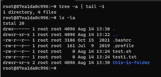 Counting Files with ‘tree’