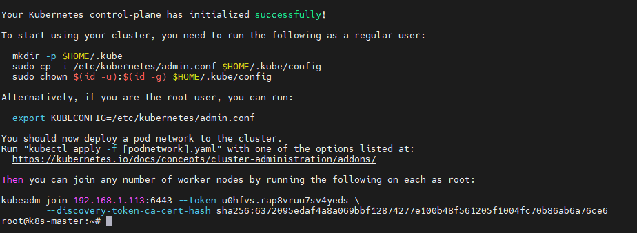 kubeadm init