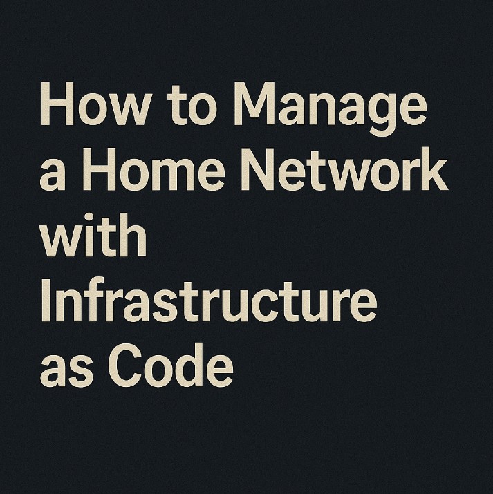 How to Manage a Home Network with Infrastructure as Code