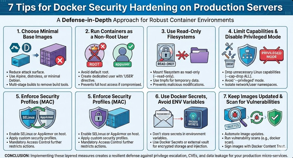 7 Tips for Docker Security Hardening on Production Servers