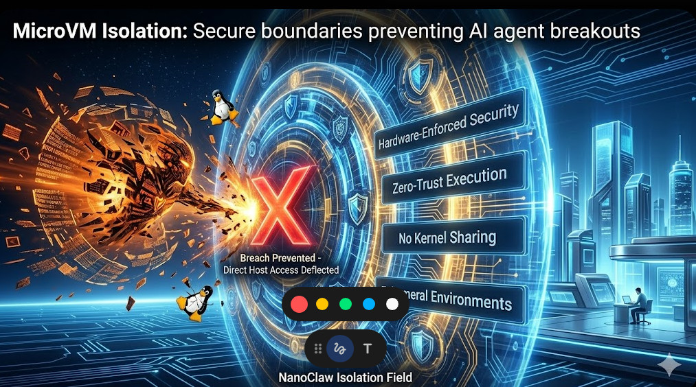 MicroVM Isolation Secure boundaries preventing AI agent breakouts