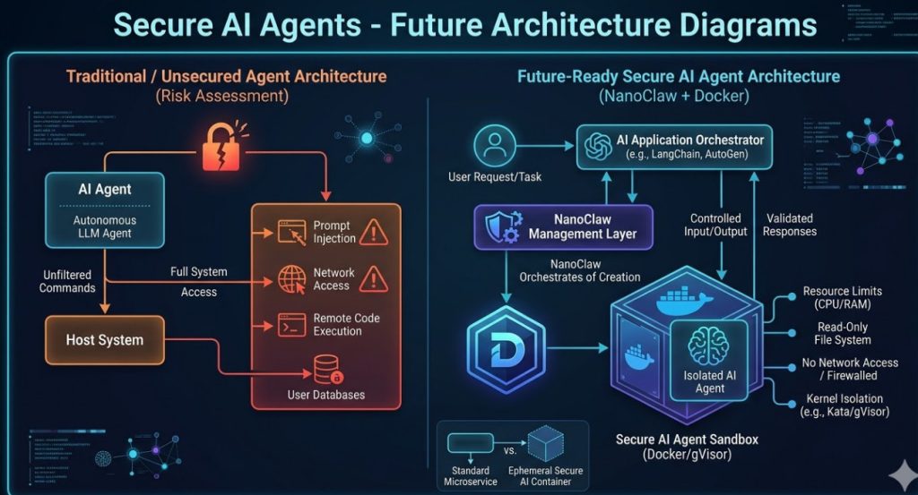 Secure AI Agents - Future architecture diagrams
