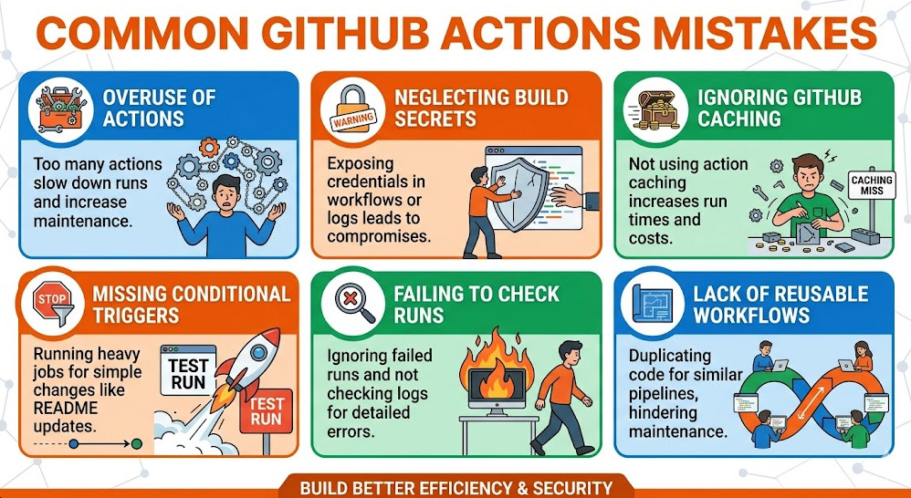GitHub Actions mistakes