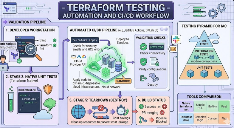 Terraform Testing - Automation and CICD workflow